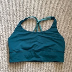 LULULEMON energy bra teal size 8